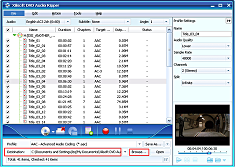 Xilisoft DVD Audio Ripper