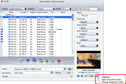 Xilisoft DVD to iPod Converter for Mac