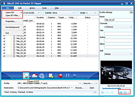 Xilisoft DVD to Pocket PC Ripper
