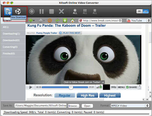 Xilisoft Online Video Converter for Mac